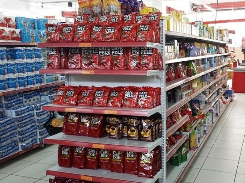 Gôndola para Mercado Simples Preço Perus - Gôndola para Mercado Grande